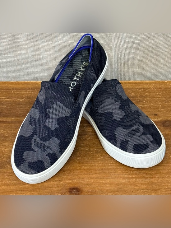 Rothy's Shoes - Slip-On Women’s ROTHY’S Casual Sneakers in Black and Gray Camo